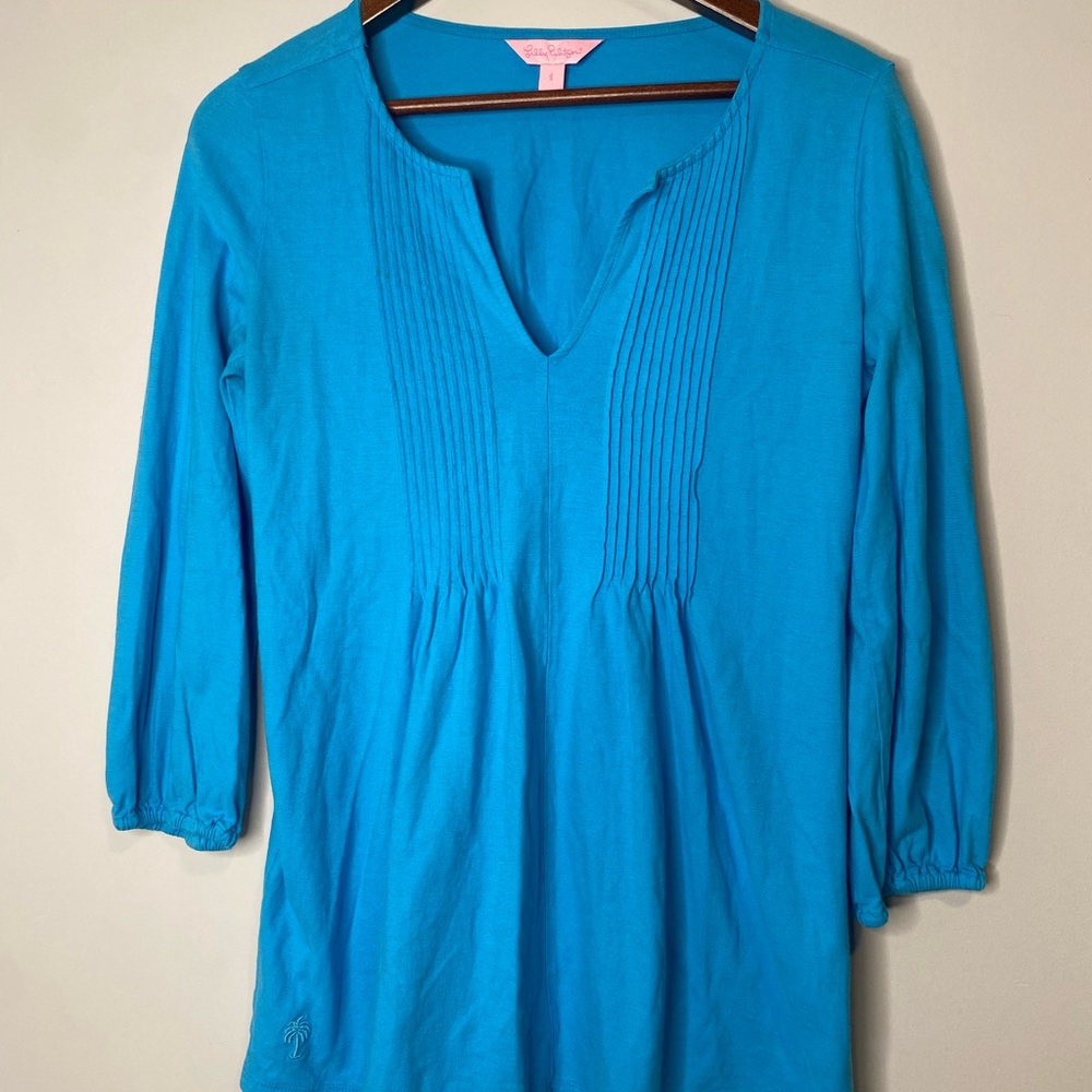 Lilly Pulitzer Blue Top Women's Small